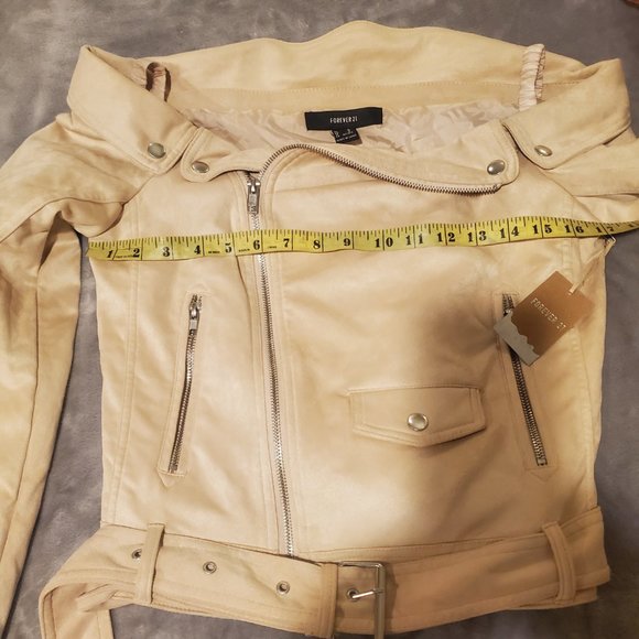 Faux suede motto jacket - Picture 5 of 7